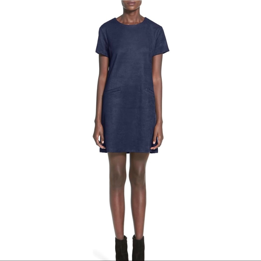 NWT WAYF Faux Suede Shift Dress